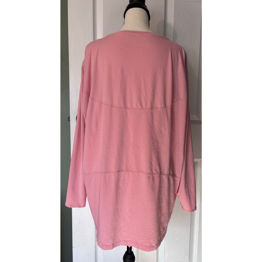 Coolibar Long Sleeve Women’s Medium West Palm Drape Tee Light Pink UV Protection - Picture 4 of 9